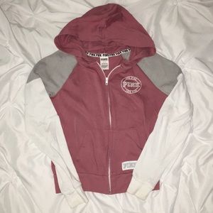 Pink zipup size SM